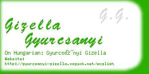 gizella gyurcsanyi business card